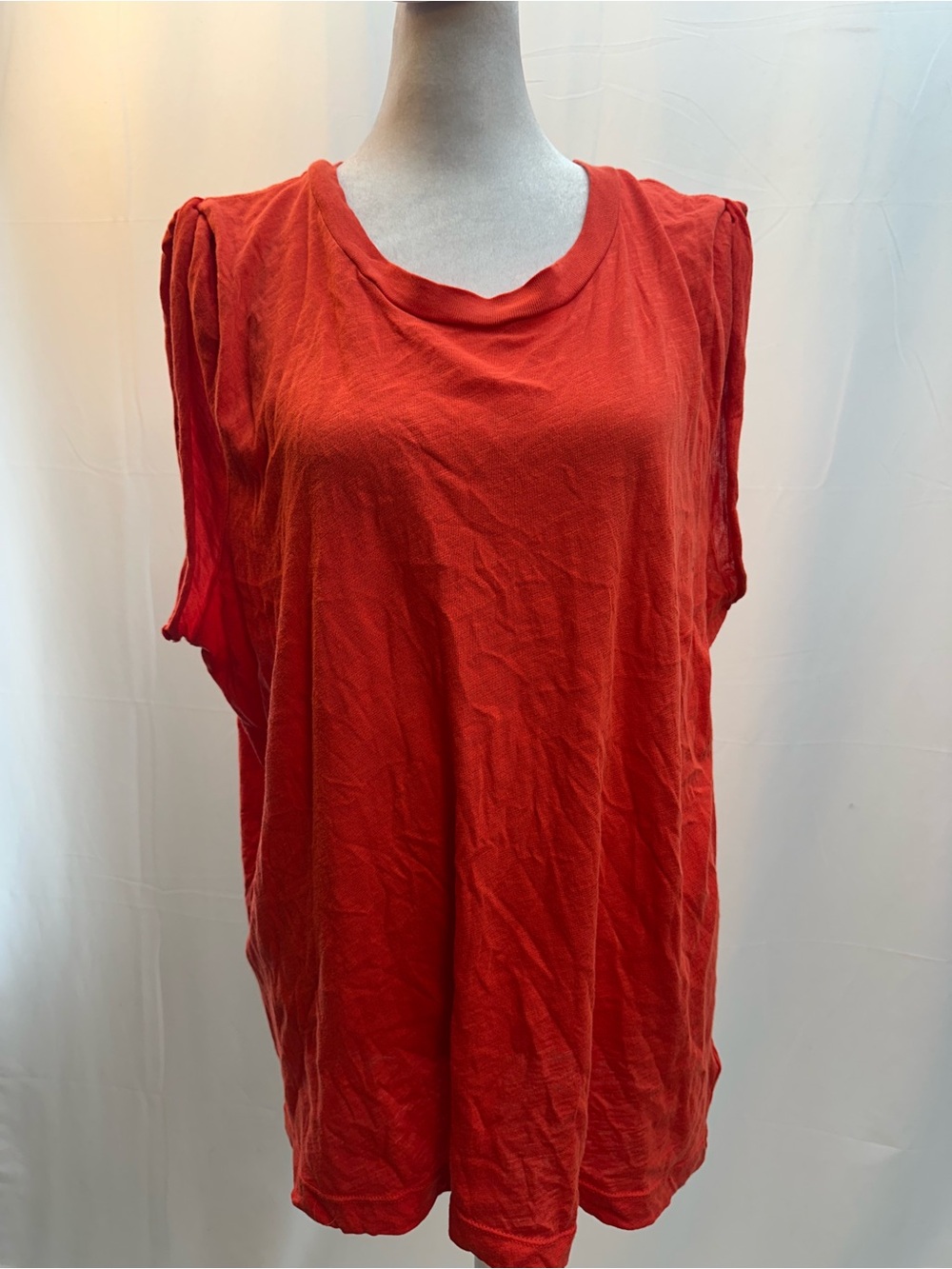 Citizens Of Humanity Red Short Sleeve Crewneck Top L